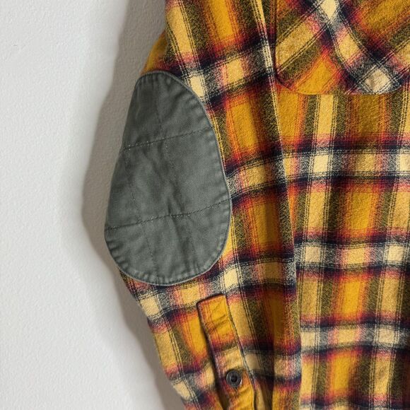 Iron and Resin Shirt Mens Small Flannel Elbow Patches Made in USA Button Down - Picture 4 of 9